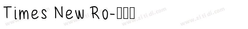 Times New Ro字体转换